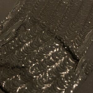 Black Sequin Shawl Wrap